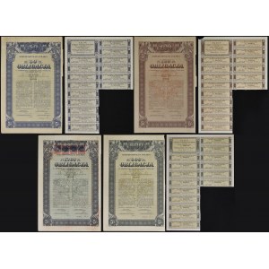 5% Convertible Railway Loan 1926 bond denomination set