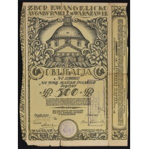 Zbór Ewangelicko-Augsburski w Warszawie, obligacja 500 mkp 1918