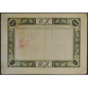 Bank Gospodarstwa Krajowego, 7%/5,5% list zastawny 5.000 zł, Emisja II