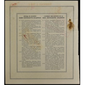 Bank Gospodarstwa Krajowego, 8%/5,5% list zastawny 1.000 zł, Emisja I, Konwersja 1938