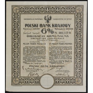 Polski Bank Krajowy, 6% obligacja komunalna, V emisja, 1.000.000 mkp