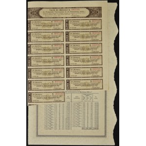 Warszawa, 5% pożyczka terenowa 1935, obligacja 1.000 zł
