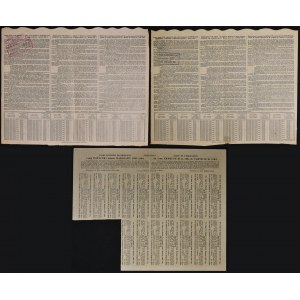 Warszawa, 4,5% VII pożyczka miasta Warszawy 1903, obligacja 100 i 300 rubli - 2 szt.