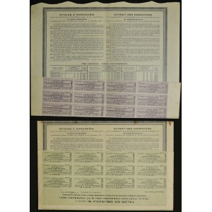 Warszawa, VIII-ma 6% pożyczka konwersyjna m. st. Warszawy 1930, obligacje - zestaw 2 szt.