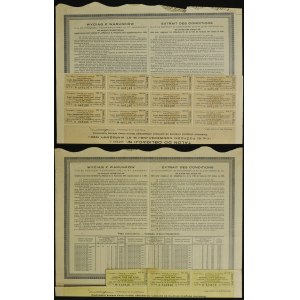 Warszawa, IX-a 6% pożyczka konwersyjna m. st. Warszawy 1930, obligacje - zestaw 2 szt.
