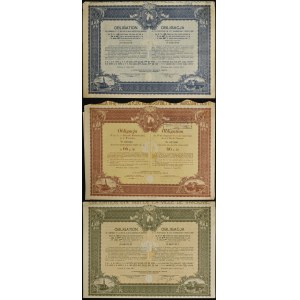 Warszawa, 4,5% pożyczka m. st. Warszawy 1931, obligacje - zestaw 3 szt.