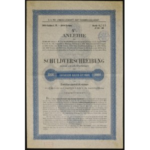 Towarzystwo Kolei Lwów-Czerniowice-Jassy, 4% obligacja 1.000 guldenów 1894