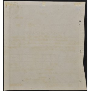 Kasa Główna Królestwa Polskiego, kwit depozytowy 1856