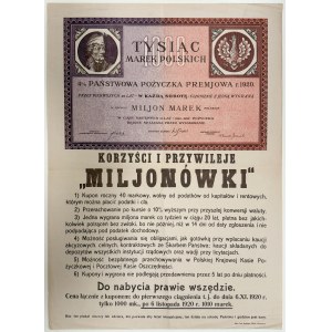 Korzyści i przywileje Miljonówki - afisz
