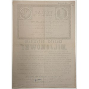 Korzyści i przywileje Miljonówki - afisz