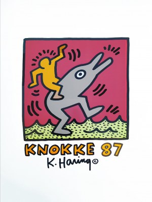 Keith Haring (1958 - 1990), KNOKKE 87, plakát