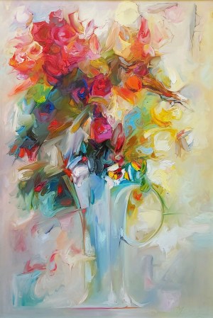 Zdzislaw Constantin Majrowski-Meyro (b. 1952), Flowers XXXIII, 2014