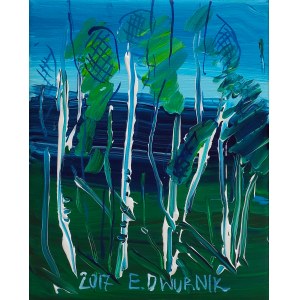 Edward Dwurnik (1943 - 2018), Birches, 2017