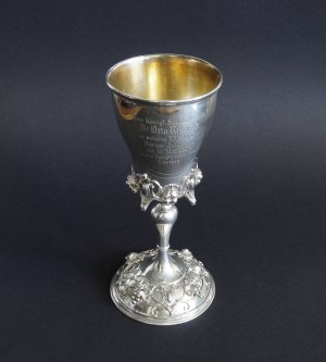 SY & WAGNER, Coppa commemorativa in argento della ditta 