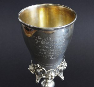 SY & WAGNER, Silver commemorative cup from the firm 