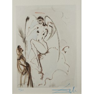 Salvador Dali(1904-1989),Archanioł Gabriel,Raj 28 pieśń z cyklu Boska komedia Dante