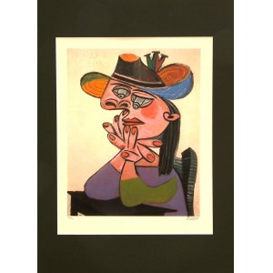 Pablo Picasso(1881-1973),Woman leaning-Dora Maar(Woman supported-1938).