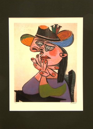 Pablo Picasso(1881-1973),Woman leaning-Dora Maar(Kobieta podparta-1938)