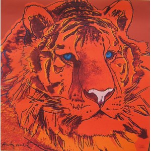 Andy Warhol(1928-1987), Tigre siberiana dalla serie Specie in via d'estinzione.