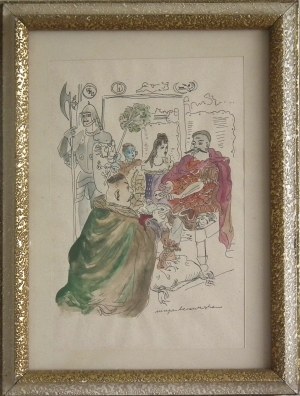 Maja Berezowska(1893-1978),Scenka rodzajowa