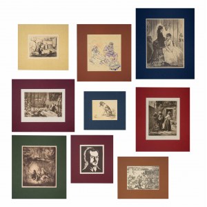 set of nine graphics