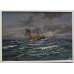 Eugeniusz Dzierzencki(1905-1990),Couteaux en mer