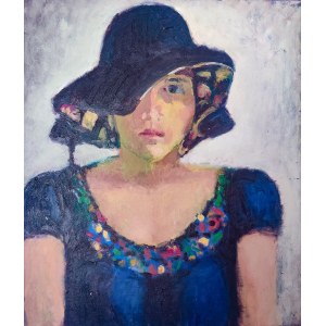 Katherine Alanama-ha ZAŁĘSKA (b. 1987), Girl in a Hat, 2009