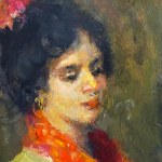 UNIDENTIFIED ARTIST, Portrait of a woman (artistic sketch)