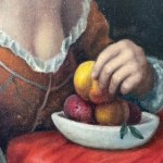 ANONIMO, Portrait of a woman with fruit