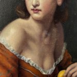 ANONIMO, Portrait of a woman with fruit