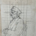 L. SERRA, Lot of 16 drawings on paper, featuring various subjects grouped on three sheets - L. Serra
