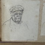 L. SERRA, Lot of 16 drawings on paper, featuring various subjects grouped on three sheets - L. Serra