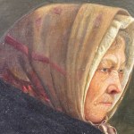A. MARINI, Portrait of an Elderly Woman with a Cloak - A. Marini