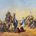 DE GREGORIO, Oriental scene with characters - De Gregorio