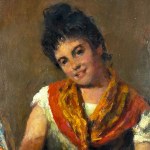 UNIDENTIFIED SIGNATURE, Portrait of a woman