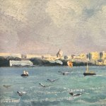 ANONIMO, Neapolitan seascape with figures