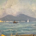 ANONIMO, Neapolitan seascape with figures
