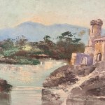 A. GENTILE, River landscape - A. Gentile