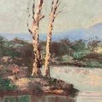 A. GENTILE, River landscape - A. Gentile