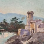 A. GENTILE, River landscape - A. Gentile