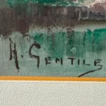 A. GENTILE, River landscape - A. Gentile
