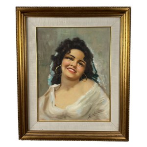 A. GIULIANO, Portrait of a woman - A. Giuliano