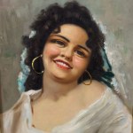 A. GIULIANO, Portrait of a woman - A. Giuliano