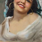 A. GIULIANO, Portrait of a woman - A. Giuliano