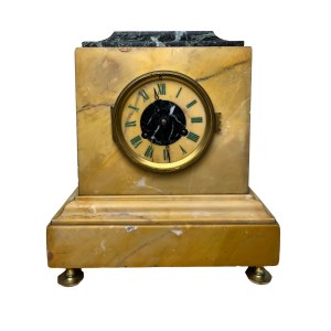 Yellow marble clock.