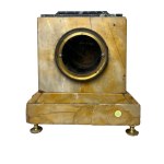 Yellow marble clock.