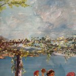 UNIDENTIFIED SIGNATURE, Terrace dance scene overlooking the gulf