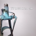 D.Z., Król na tronie z kart (Brąz, wys. 77 cm)