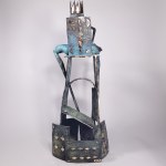 D.Z., Król na tronie z kart (Brąz, wys. 77 cm)
