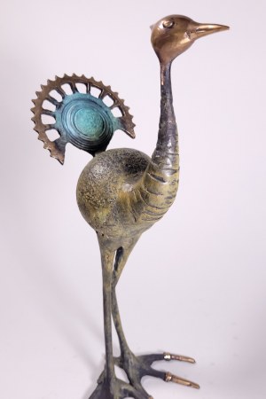 I.K., Peacock (Bronze, height 36 cm)